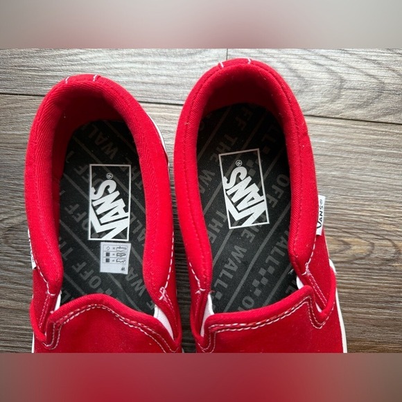 Vans Asher Checker Sidewall Racing Red Men's‎ size 7 - Picture 3 of 6